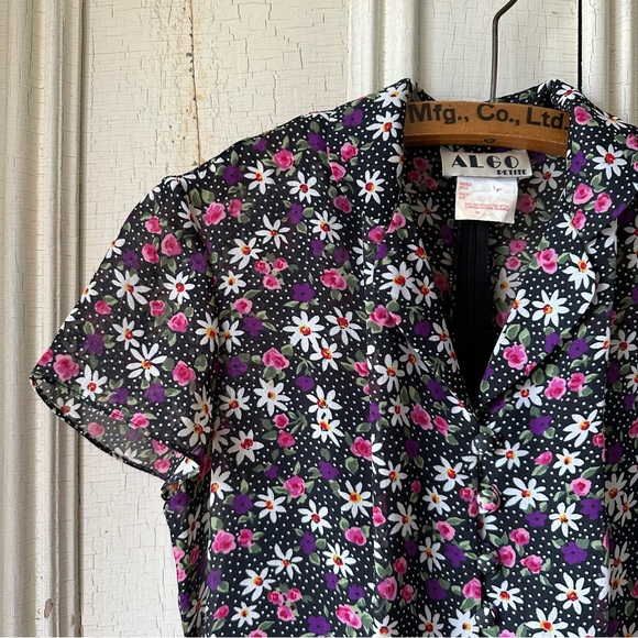 -VINTAGE FLORAL DRESS- - Picture 6 of 9